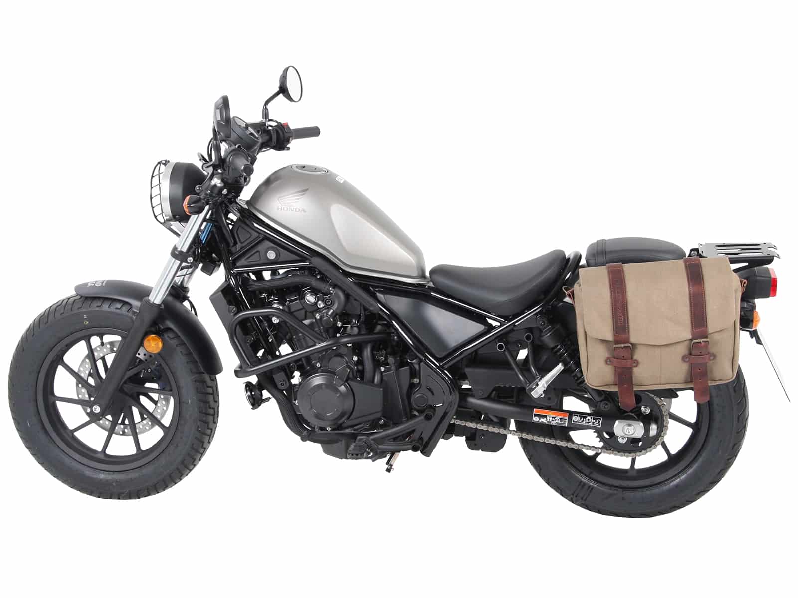 Soporte lateral C-Bow negro para Honda CMX 500 Rebel (17-) Hepco & Becker