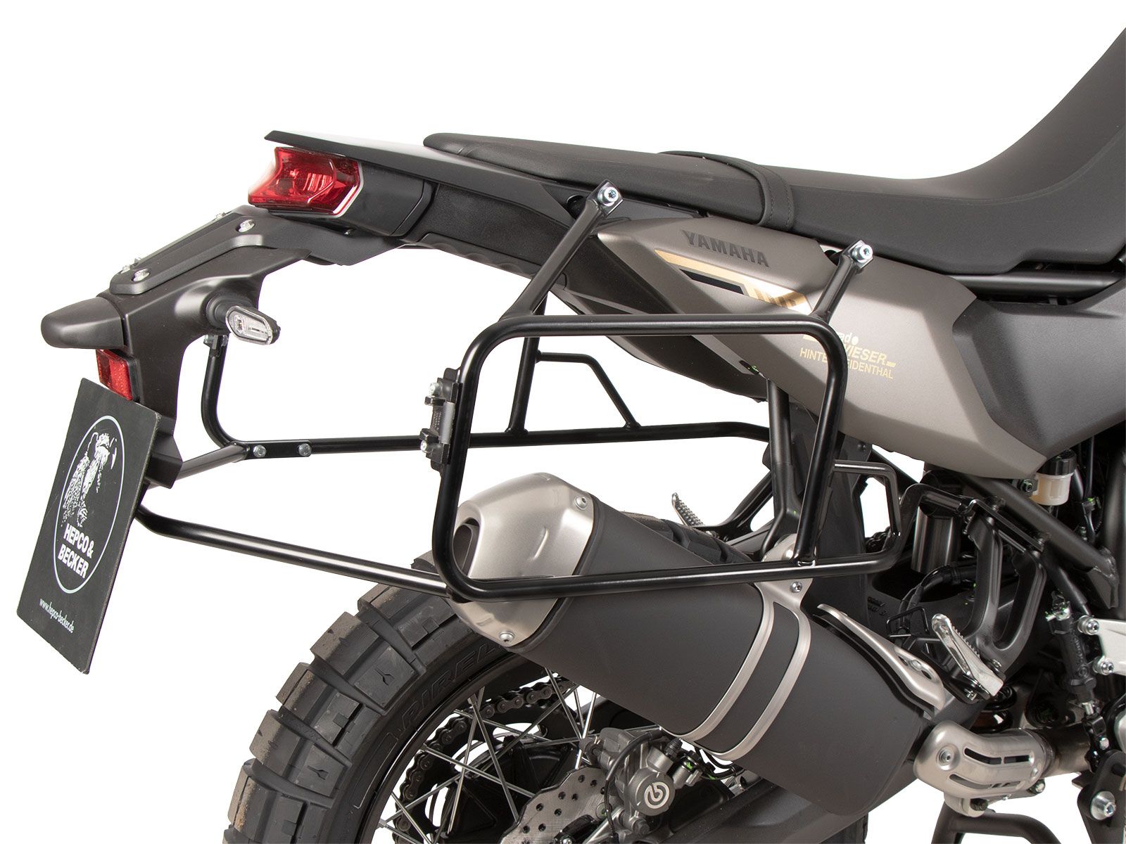 Portamaletas lateral fijo negro para Yamaha Ténéré 700 (25-) Hepco & Becker