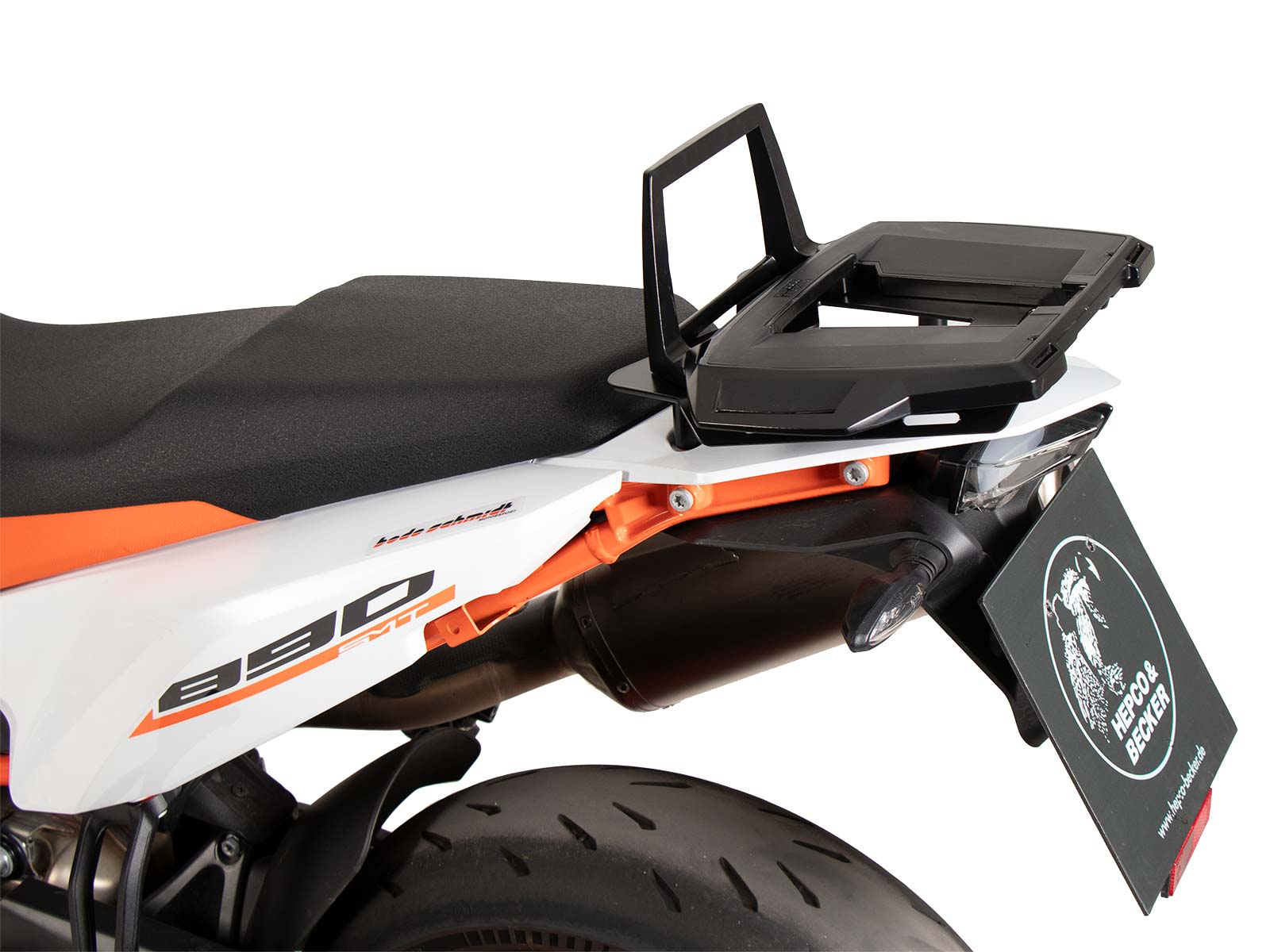 Portamaletas superior de aluminio para KTM 890 SMT (23-) Hepco & Becker