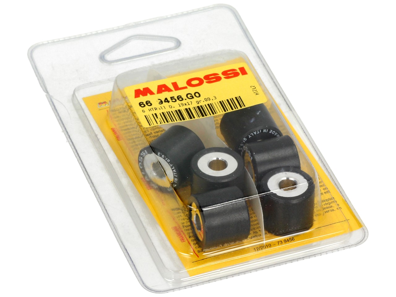 Juego de rodillos de variador Malossi, 19x17 mm, 9,3 g, pieza: 6