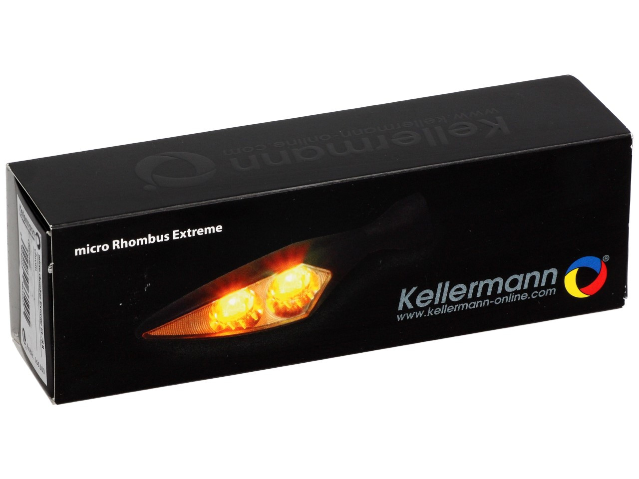 Indicador Kellermann, Rhombus Extreme, acero, LED, VR/HL, 12 V, cromo brillante, M8x20, homologado E