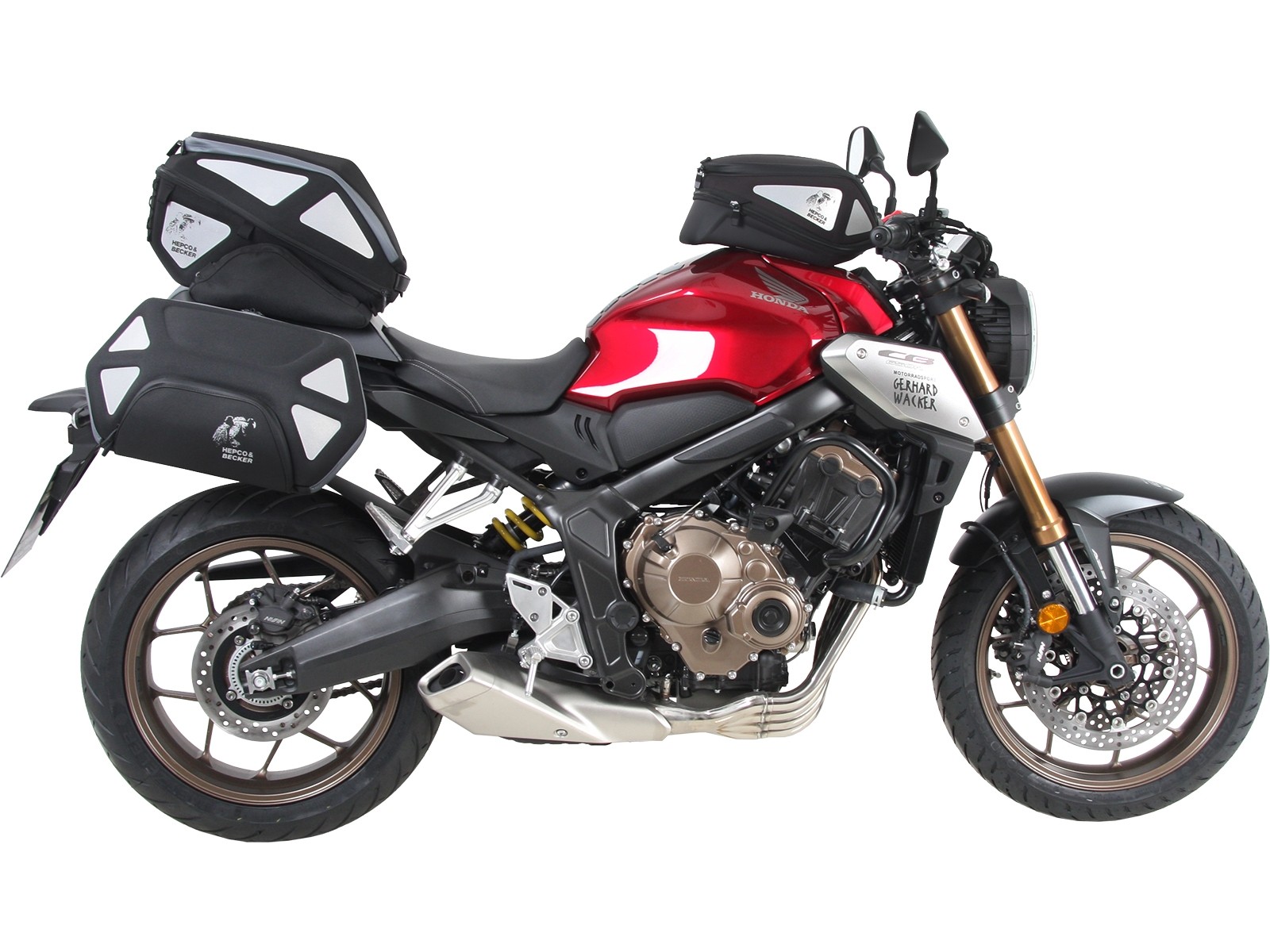 Portaequipajes deportivo negro para Honda CB 650 R (19-20) Hepco & Becker