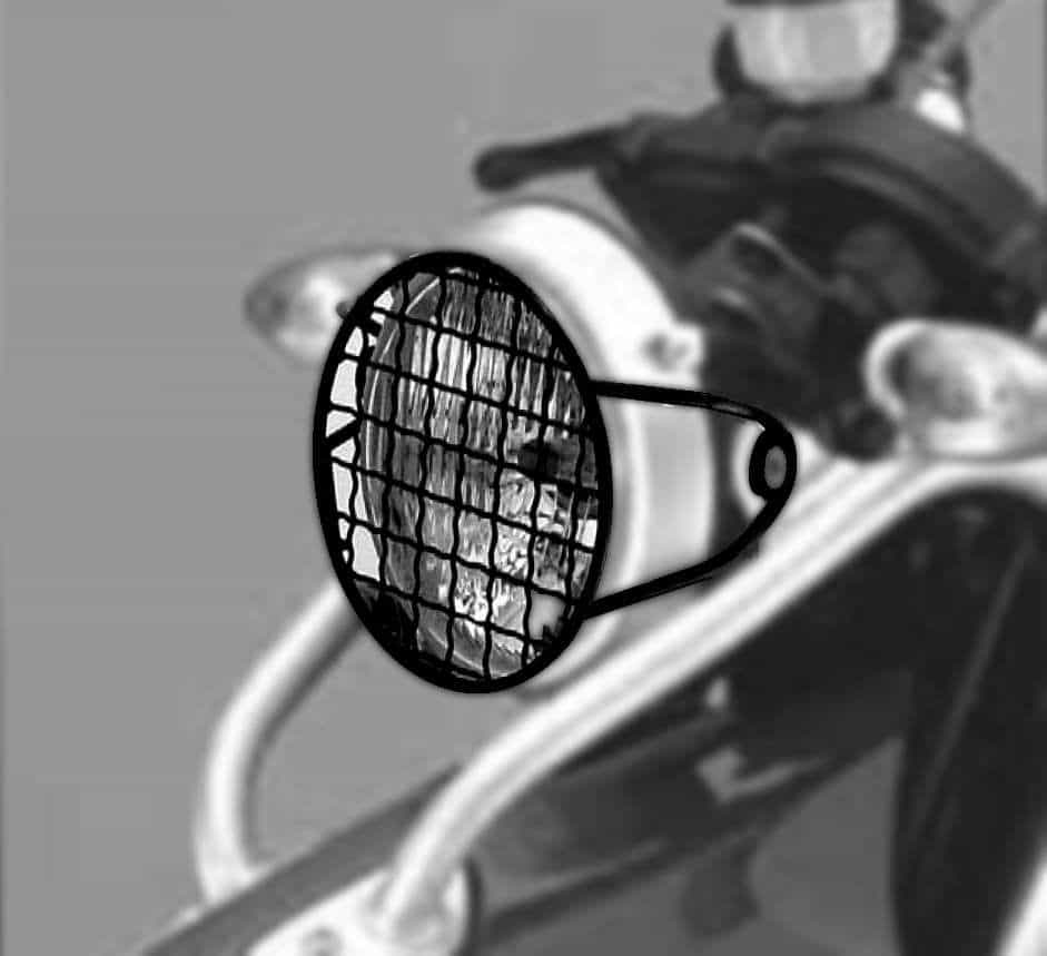 Protector de faros negro para BMW HP2/Enduro/Megamoto (05-08) Hepco & Becker