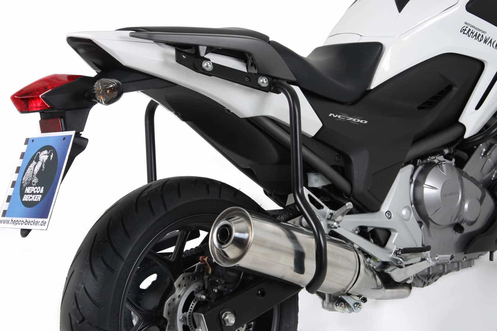 Barra de protección trasera negra para Honda NC 700 X (12-13) /750 X/DCT (14-20) Hepco & Becker
