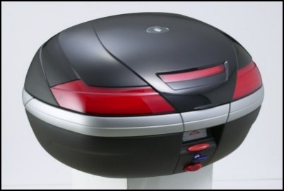 Tapa pintada - Top-Case 47 litros, negro para Suzuki GSF650 BJ. 2005-2006/ GSF650 BJ. 2007-20