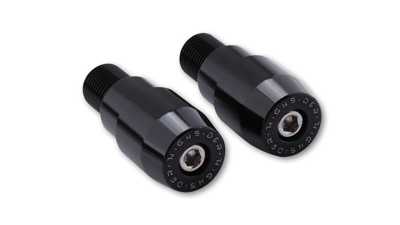 Contrapesos de manillar HIGHSIDER pro negro M16x1,5 Yamaha (par)