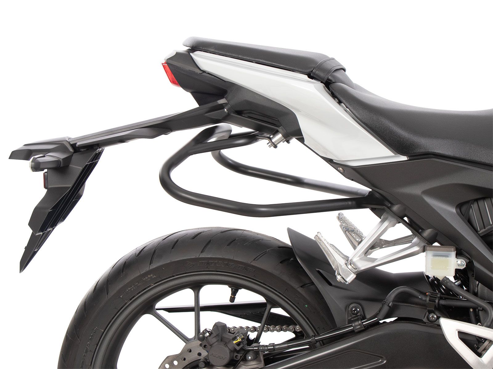 Barra de protección trasera negra para Honda CB 125 R (18-24) Hepco & Becker