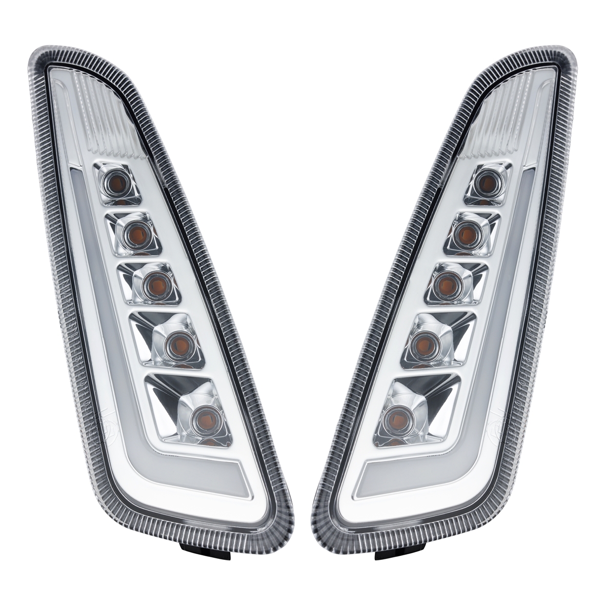 Kit de indicador delantero izquierdo / derecho LED claro para Vespa Primavera / Sprint 125-150cc SIP Style