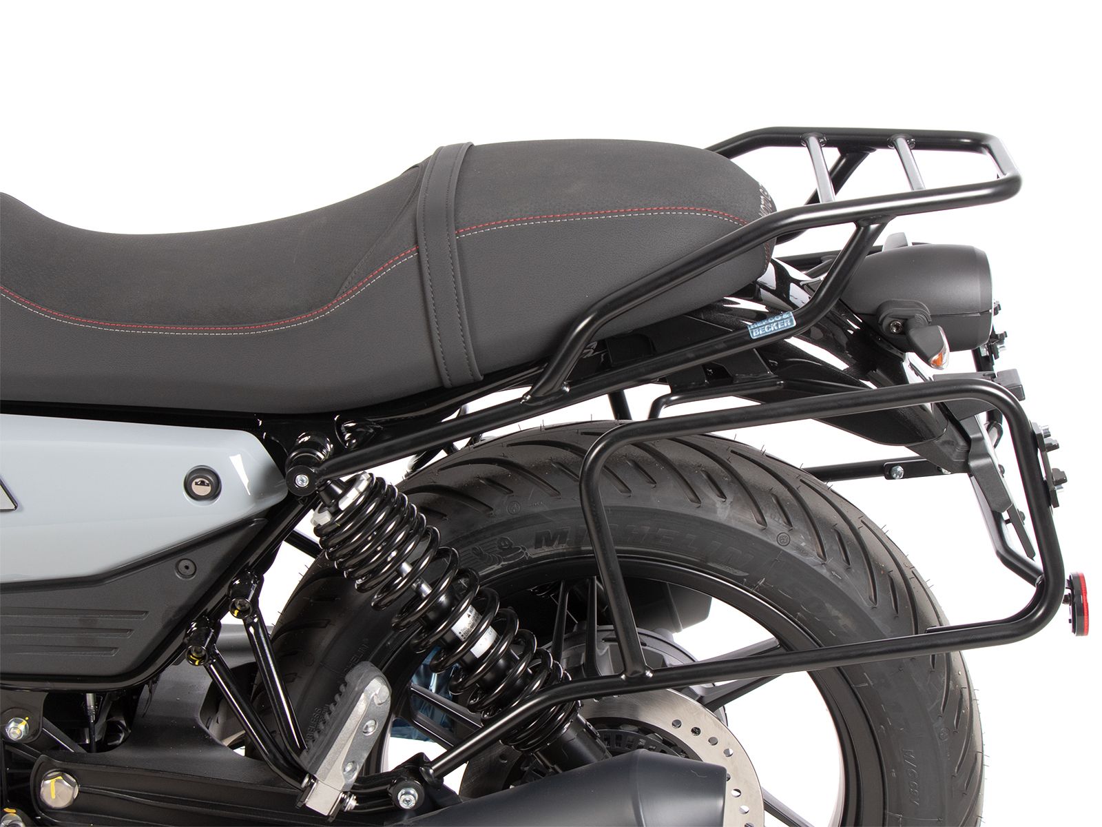 Portaequipajes tubular negro para Moto Guzzi V7 850 Sport (25-) Hepco & Becker