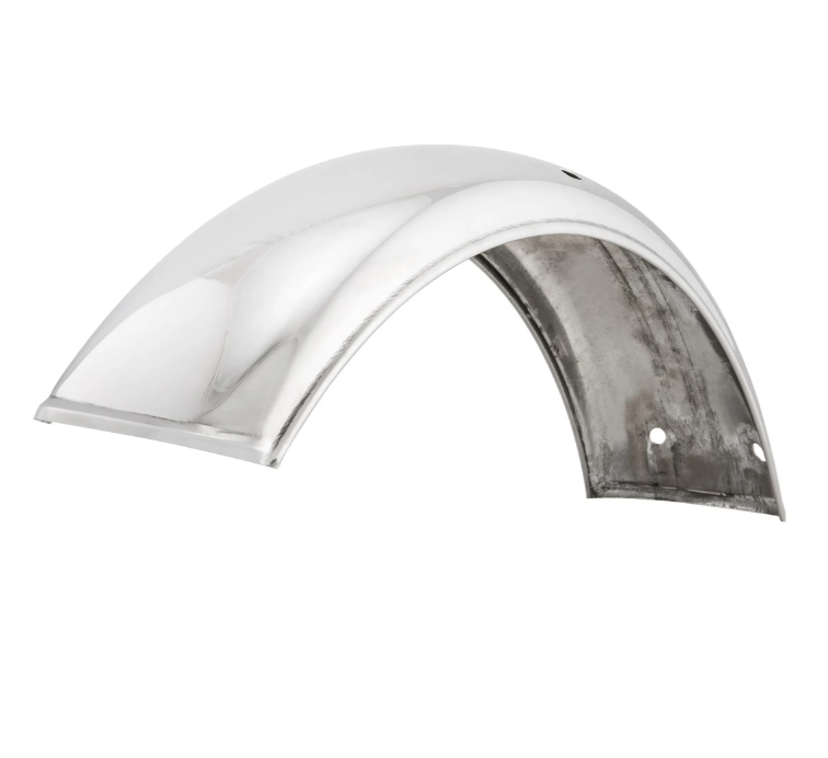 Guardabarros 2.0 Garelli sin soporte para Vespa PX 80-200cc, acero inoxidable pulido