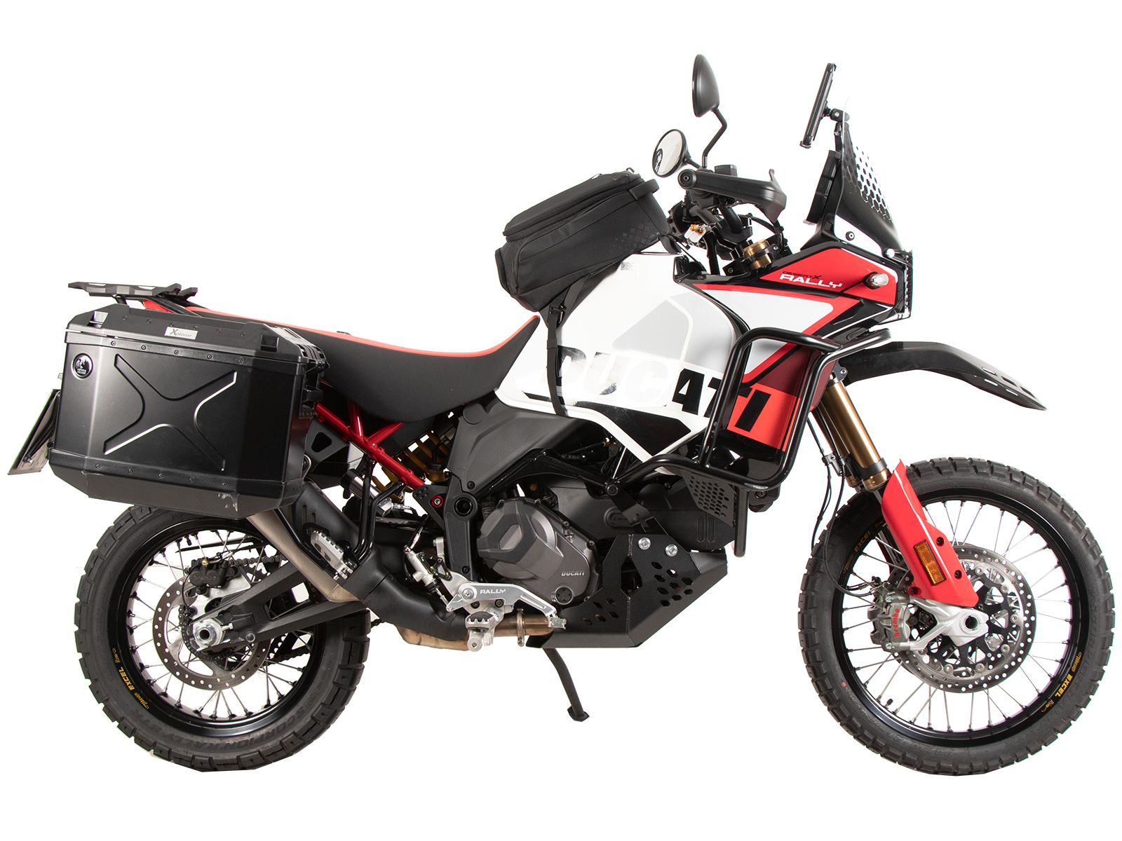 Juego portaequipajes Portaequipajes Cutout incl. juego portaequipajes Xplorer Cutout negro para Ducati Desert X Rally (24-)