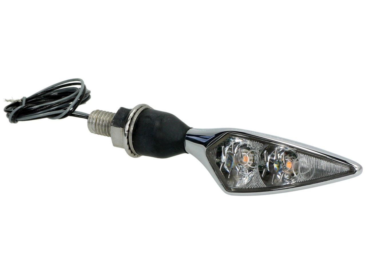 Indicador Kellermann, Rhombus Extreme, aluminio, LED, VL/HR, 12 V, cromo brillante, M8x20, homologado E
