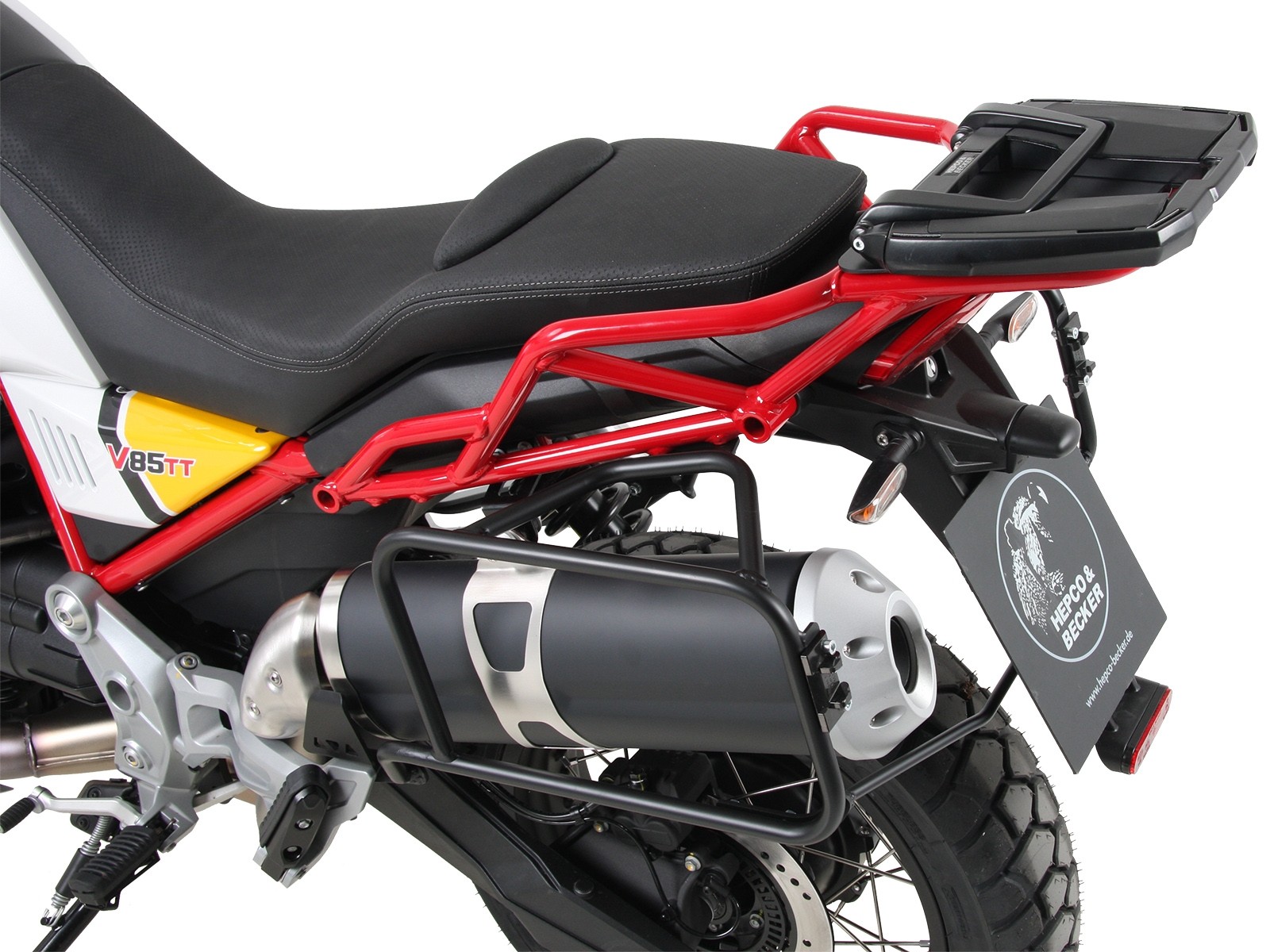 Easyrack Topcaseträger negro para V85 TT (Bj.19-) Hepco & Becker
