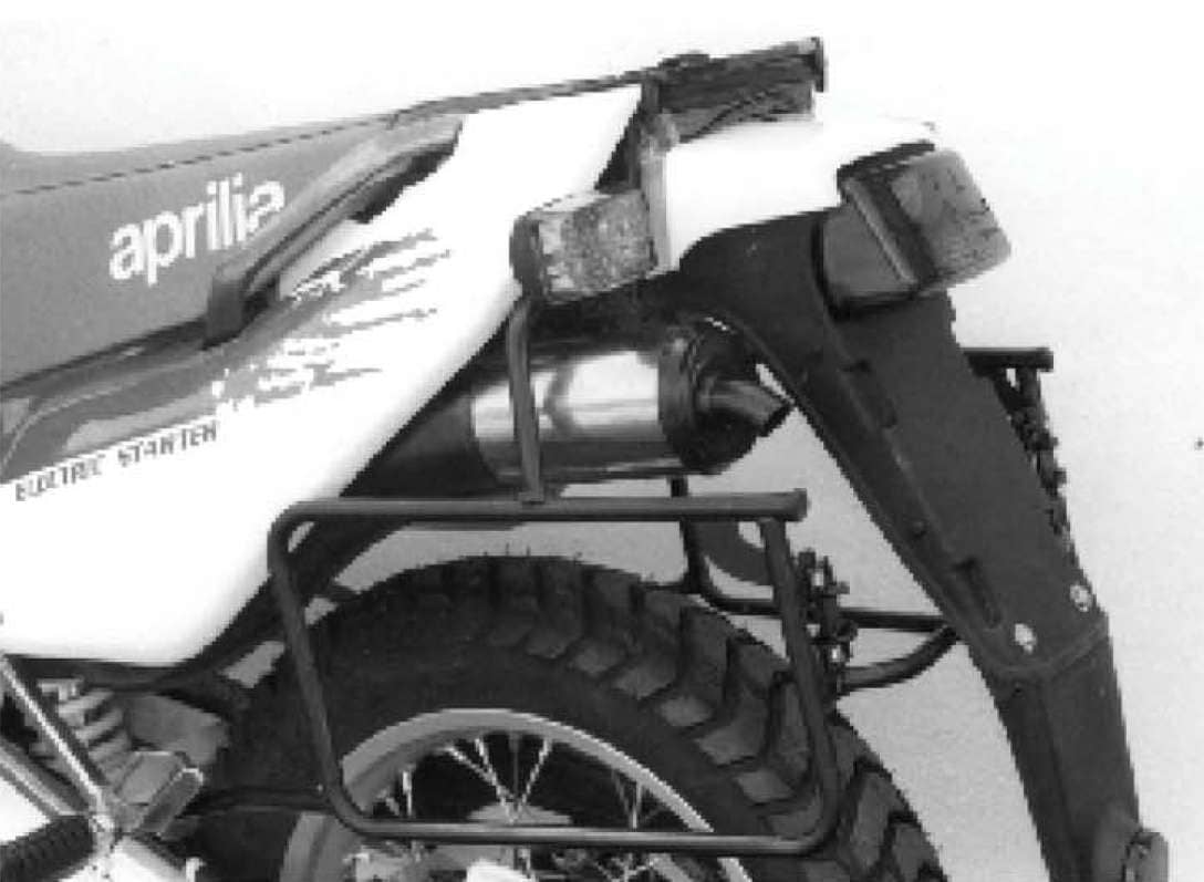 Portamaletas lateral fijo negro para Aprilia Tuareg 600 Wind (88-93) Hepco & Becker