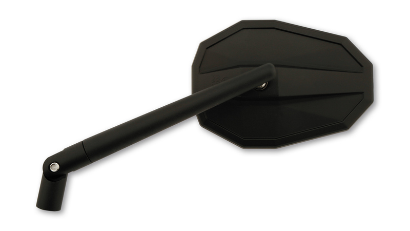 HIGHSIDER espejo carenado smart recto negro (1ud.)