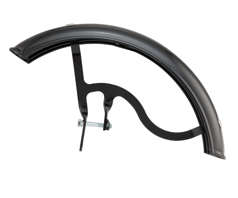 Guardabarros Garelli para Vespa PX 80-200ccm, metal, negro brillante