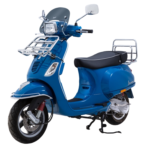 Barra protectora trasera cromada para Vespa ET2/ET4/LX/LXV/S 50-150cc Cuppini