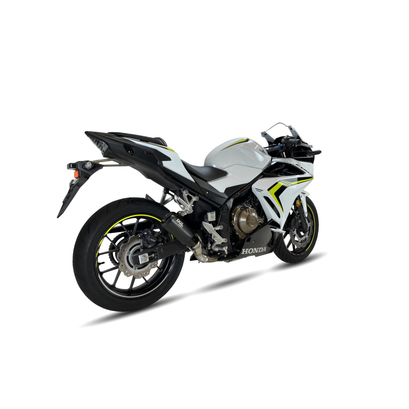 Silenciador trasero IXIL RB Honda CB 500 F /CBR 500 R, acero inoxidable negro, homologado E, Euro4+5