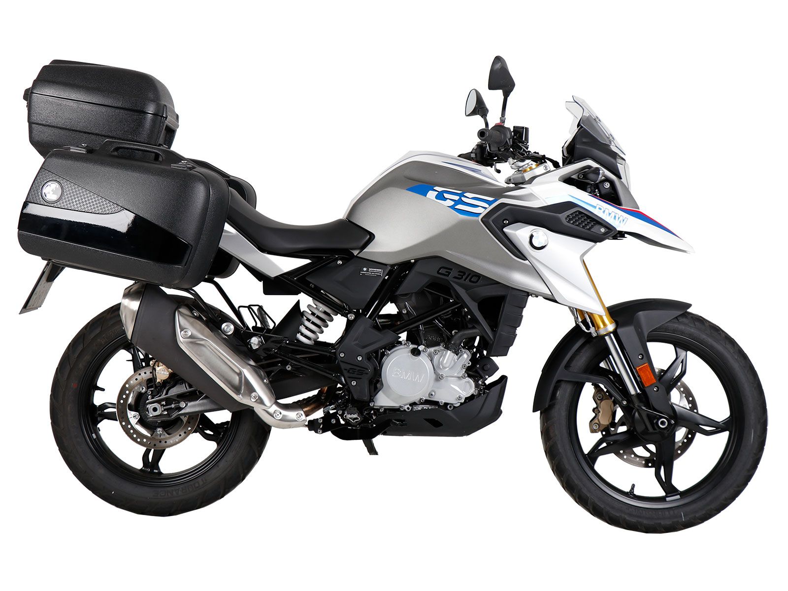 Portamaletas lateral fijo negro para BMW G 310 GS (20-) Hepco & Becker