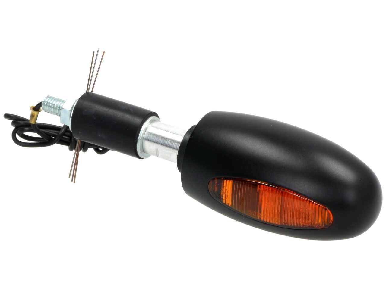 Indicador Kellermann, BL 1000 amarillo, aluminio, halógeno, VR/VL, 12 V, 21 W, negro satinado