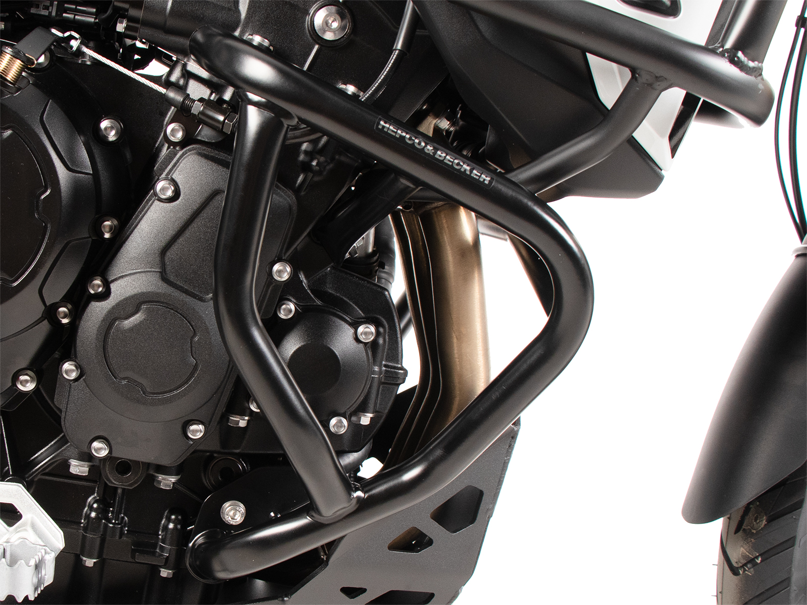 Protector de motor negro para Triumph Tiger 900 Rally Pro (24-) Hepco & Becker