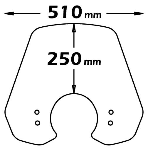 Parabrisas medio-alto ligeramente tintado para Vespa LX - Isotta