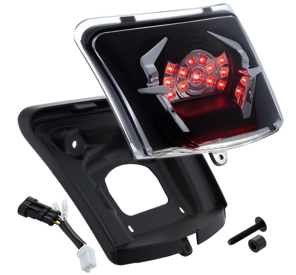 Piloto trasero MK II LED para Vespa GTS/GTS Super/GTV 125-300cc HPE ('18-), transparente