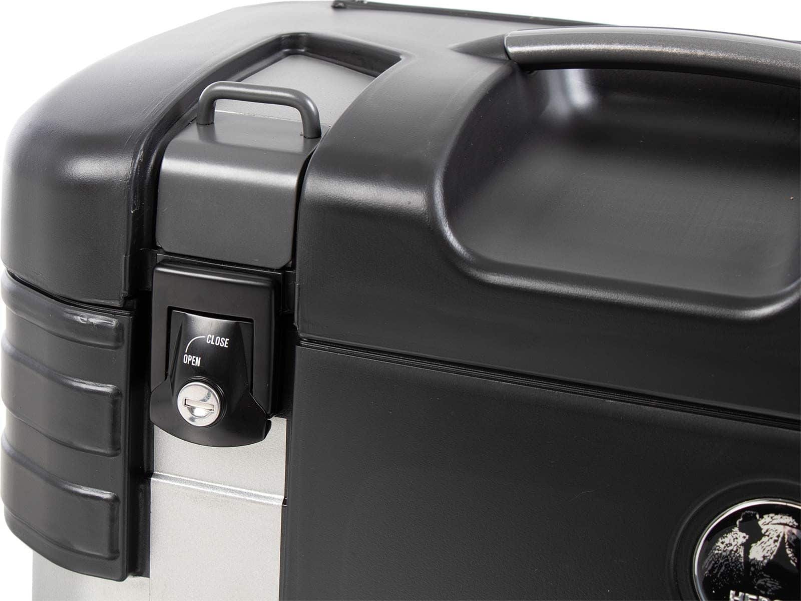 Juego de maletas laterales Gobi Black Edition incl. gancho portaequipajes Hepco & Becker