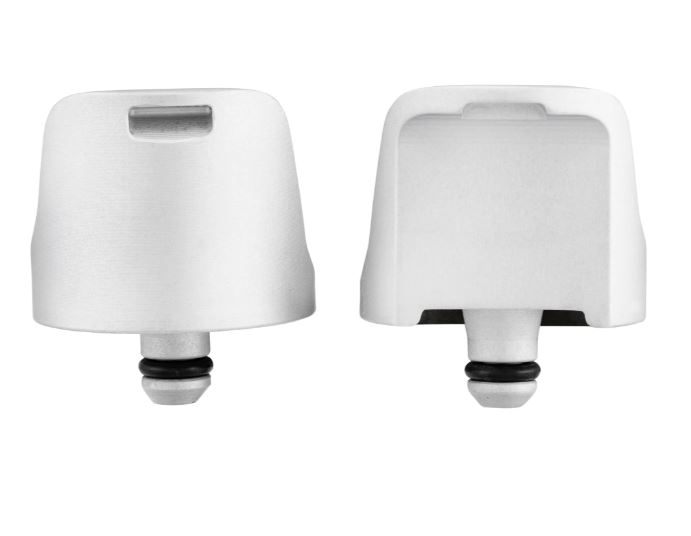 Tapa del orificio del espejo izquierda y derecha para Vespa Primavera/Sprint/Elettrica 50-150cc, plata mate