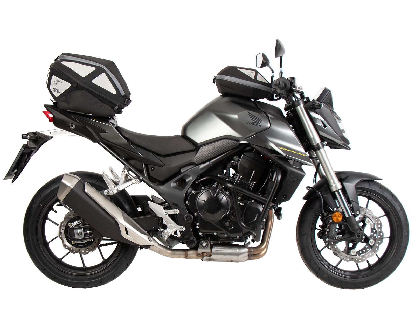 Portaequipajes deportivo negro para Honda CB 750 Hornet (23-) Hepco & Becker