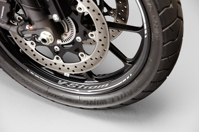 Decoración de llanta (rueda trasera) para Suzuki V-Strom 1000 BJ. 2017/ V-Strom 1000 BJ. 2014-2016/ V-Strom 650 BJ