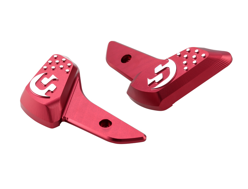 Estriberas derecha e izquierda para Vespa Primavera /Sprint 50-150cc 2T/4T AC, rojo