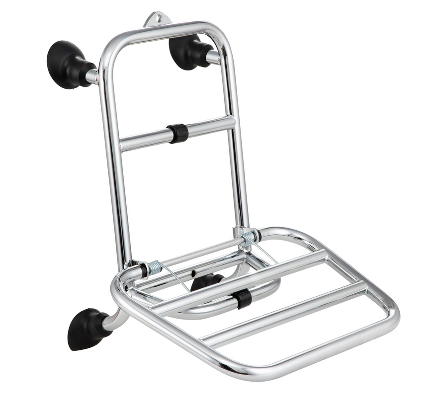 Portaequipajes delantero para Vespa GTS /GTS Super HPE /GTV 125/300 ('19-), plegable, cromado