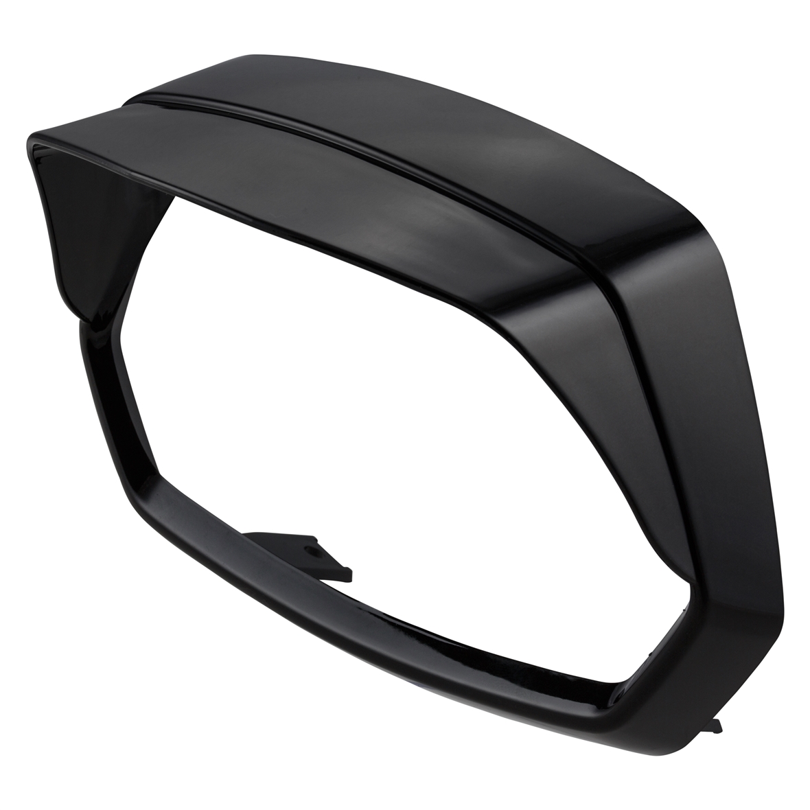 Aro de lámpara negro brillante con pantalla para Vespa Sprint 50-150cc ('18-)