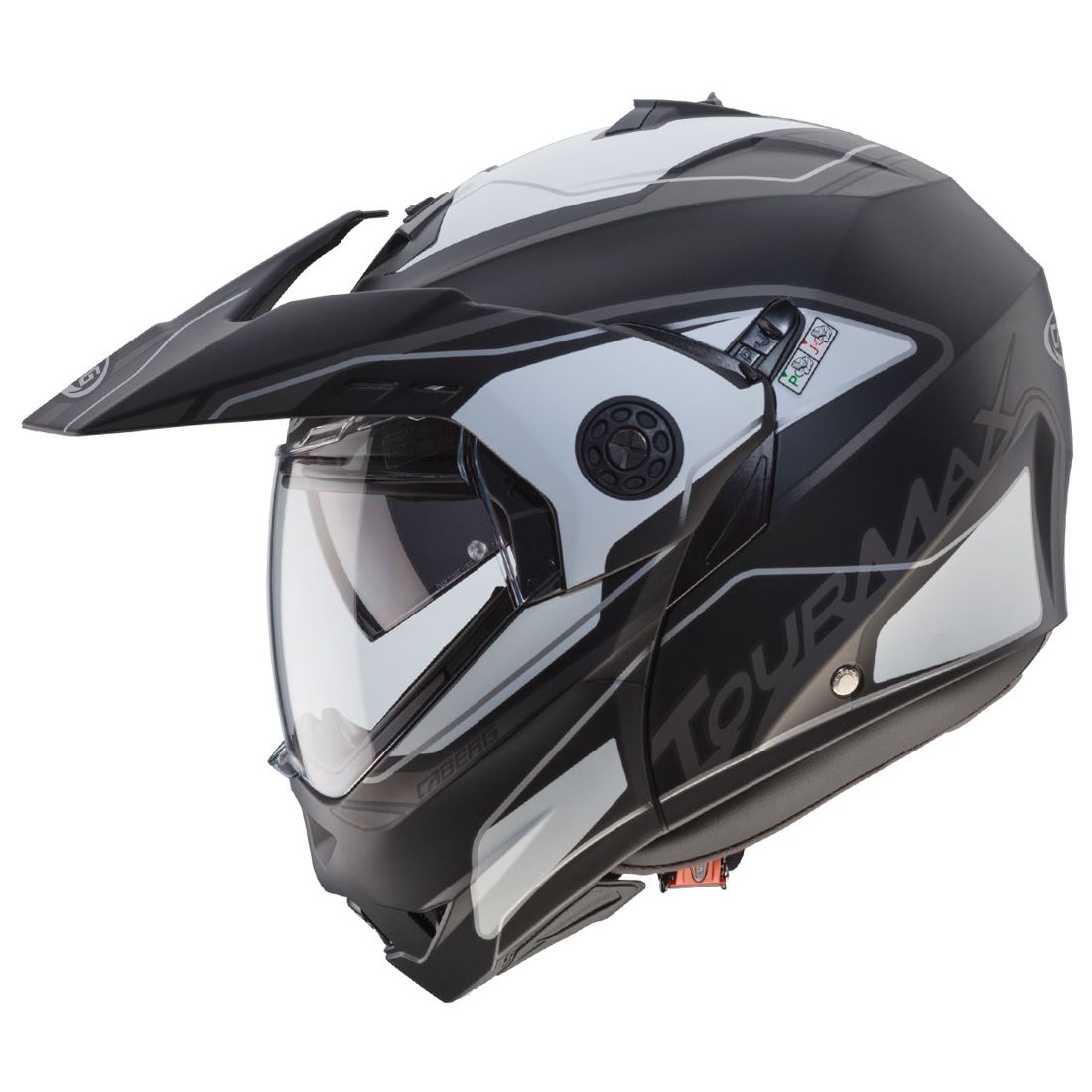 Casco Caberg Tourmax Marathon, negro mate/blanco