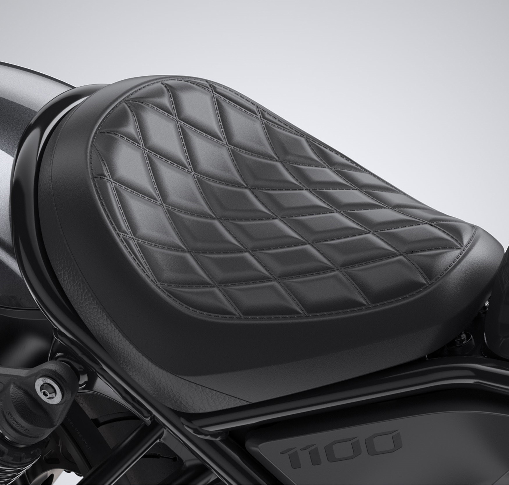Asiento confort Diamond-Stitch negro para Honda CMX 1100 Rebel (21-25) Original