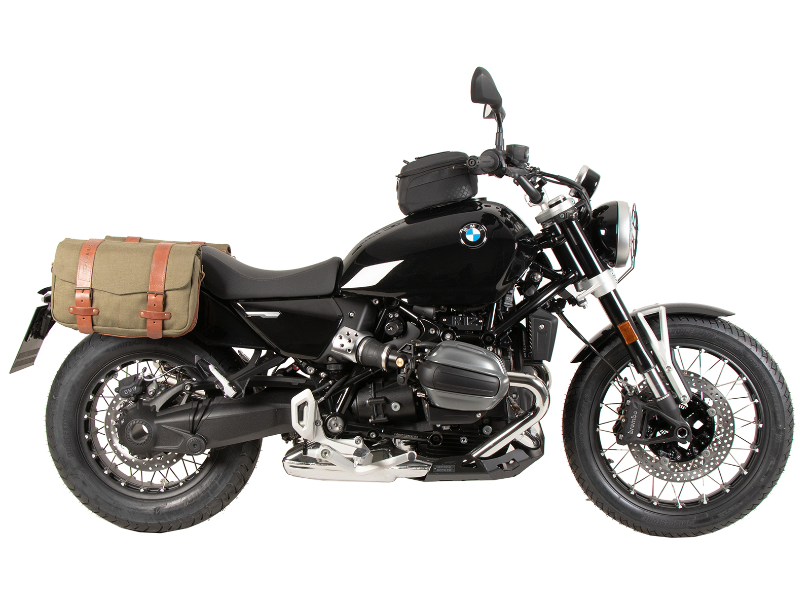Soporte lateral C-Bow negro para BMW R 12 (24-) Hepco & Becker