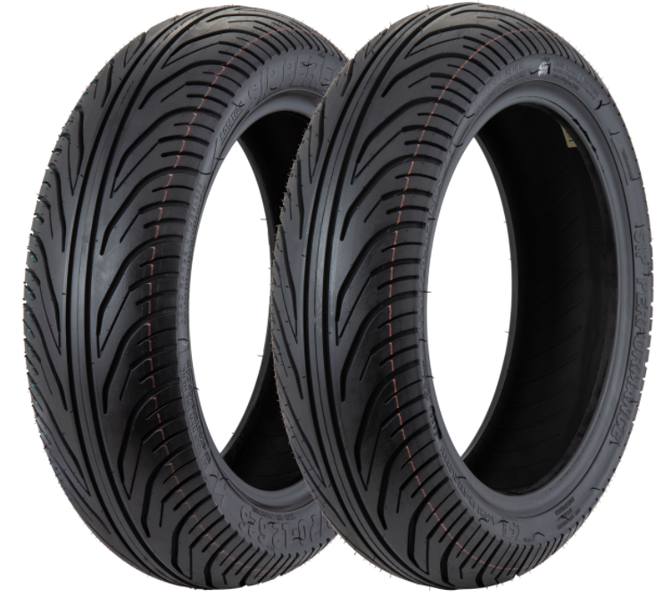 Neumáticos delanteros y traseros 120/70-12 + 130/70-12 TL