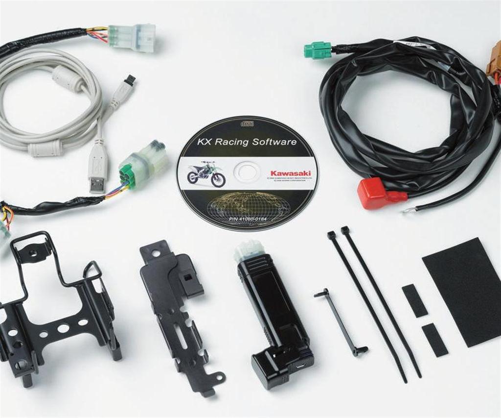 Cable, enchufe de selección del modo de conducción. Blanco (pista suave) KX450F 2015 Original Kawasaki