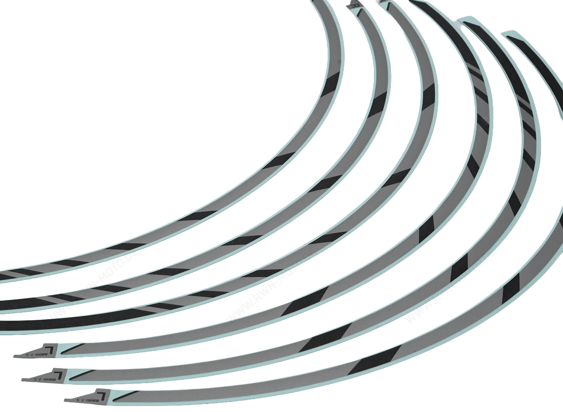 Juego de pegatinas decorativas para llantas (17") *NH-A40M* PLATA CRYPTON MATE METALIZADO Original Honda