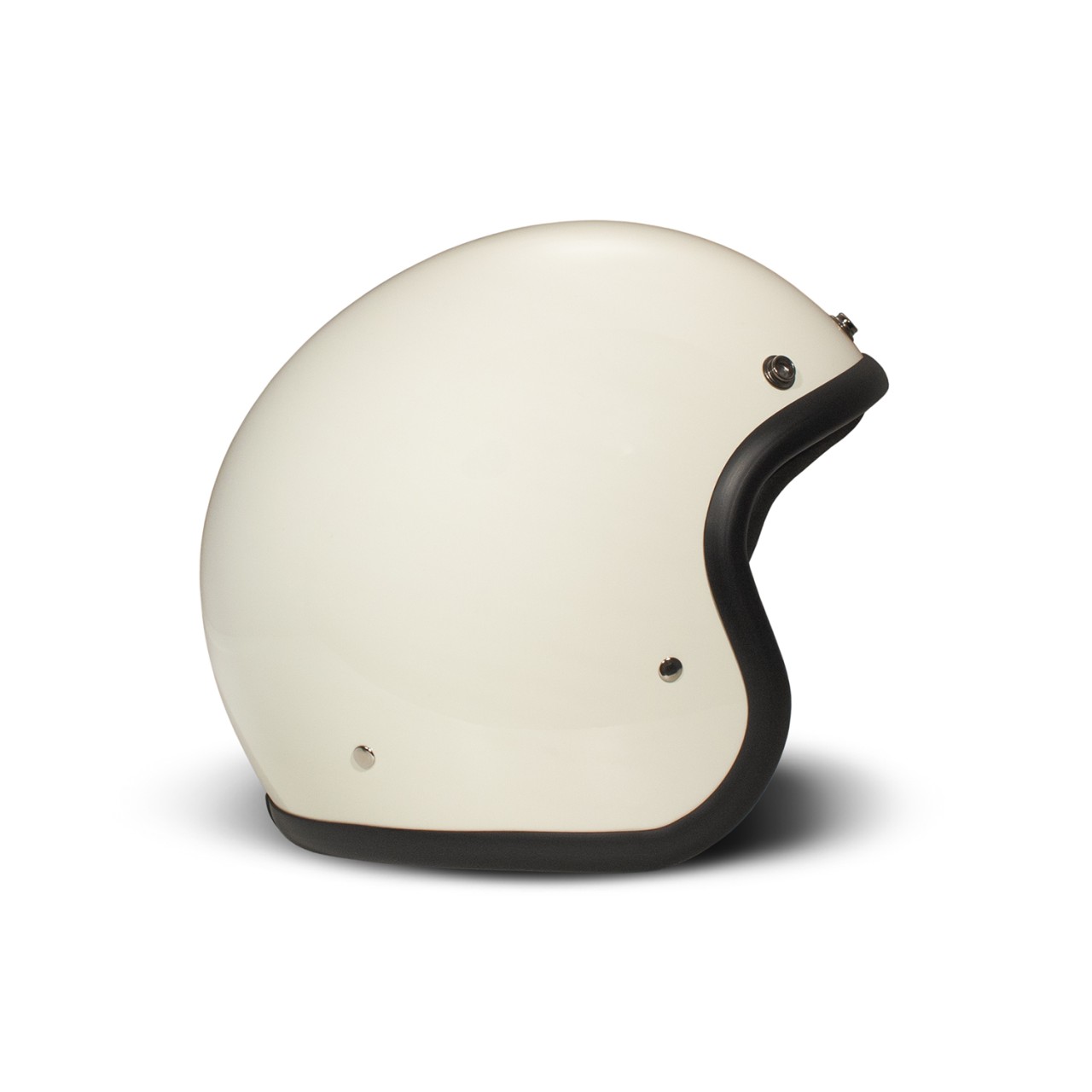 Casco DMD jet Retro, champán, brillante, crema, fibra de vidrio, ECE 22.06