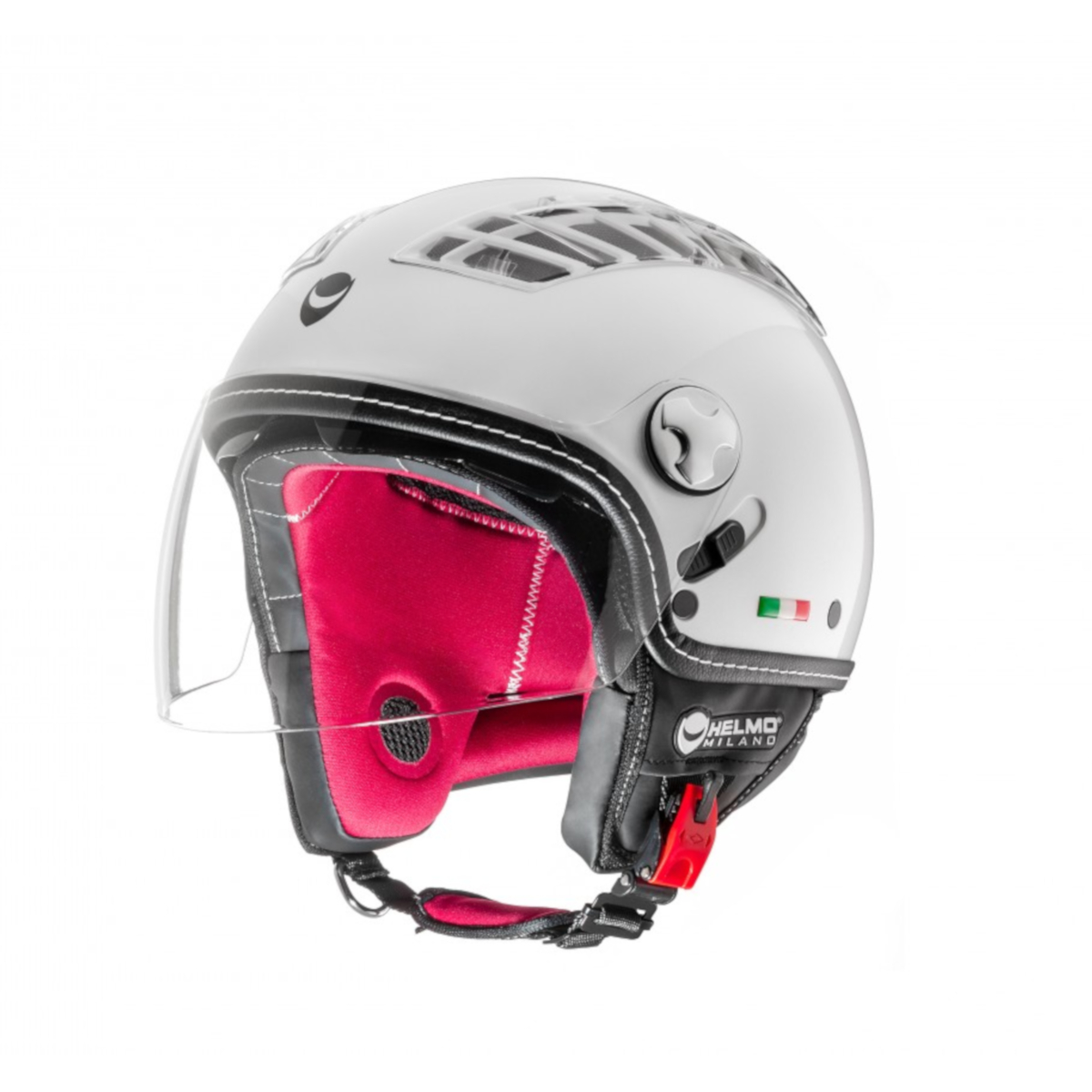 Helmo Milano Demi Jet, turbina, blanco