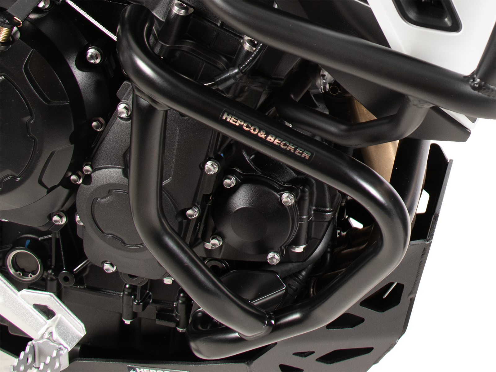 Protector de motor negro para Triumph Tiger 900 Rally Pro (24-) Hepco & Becker