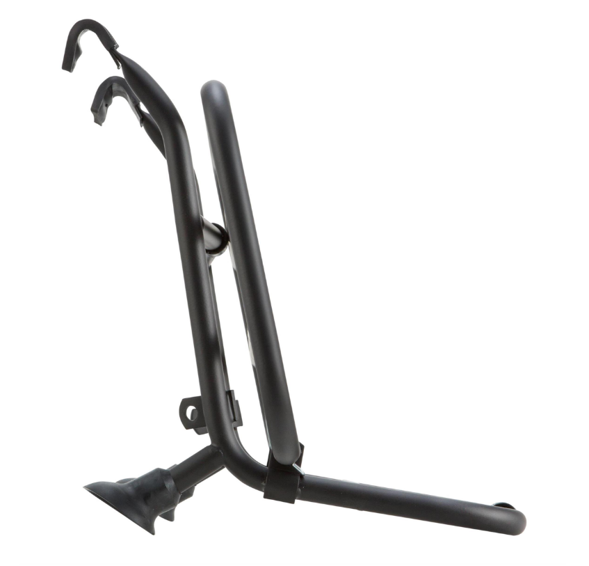 Portaequipajes delantero para Vespa PX 80-200cc, plegable, negro