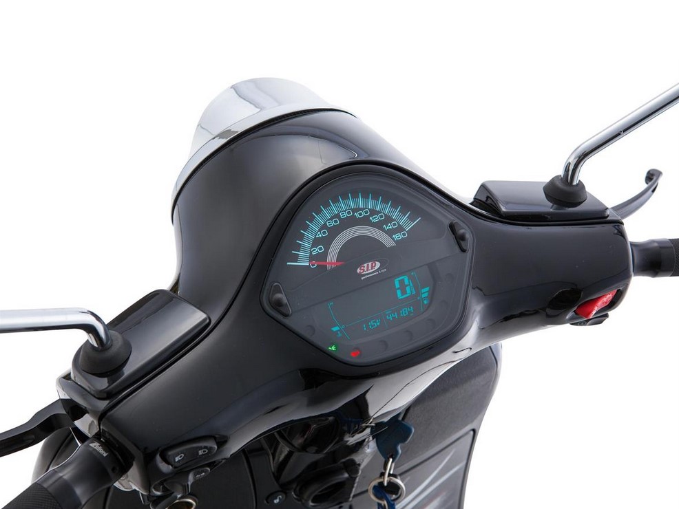 Cuentavueltas/cuentavueltas para Vespa GT/GT L 125/200cc/ GTS 125cc, negro