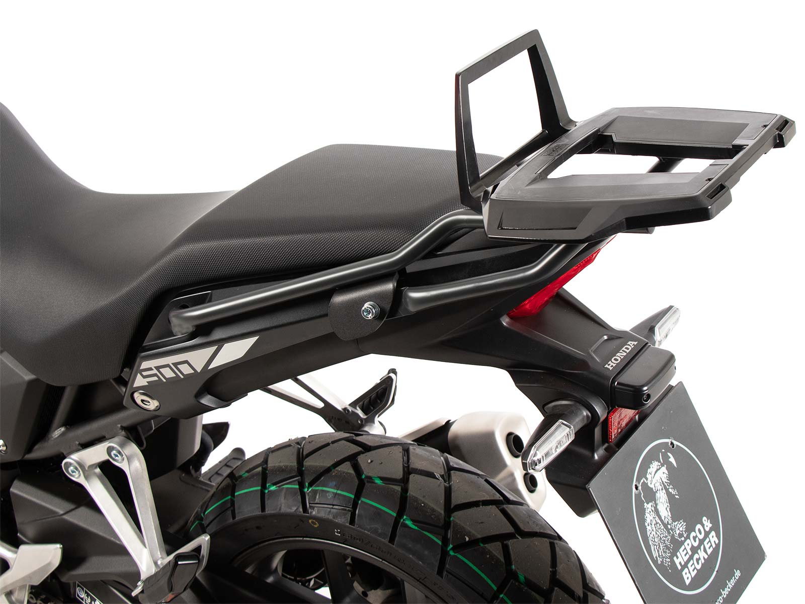 Portamaletas Alurack antracita para Honda NX 500 (24-) Hepco & Becker
