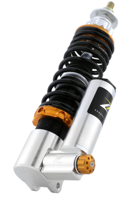 Amortiguador delantero para Vespa GTS/GTS Super/GTV/GT 60/GT/GT L, plata/naranja