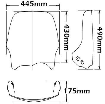 Parabrisas "Air Flow" para BMW R 1150 GS (00-03), transparente