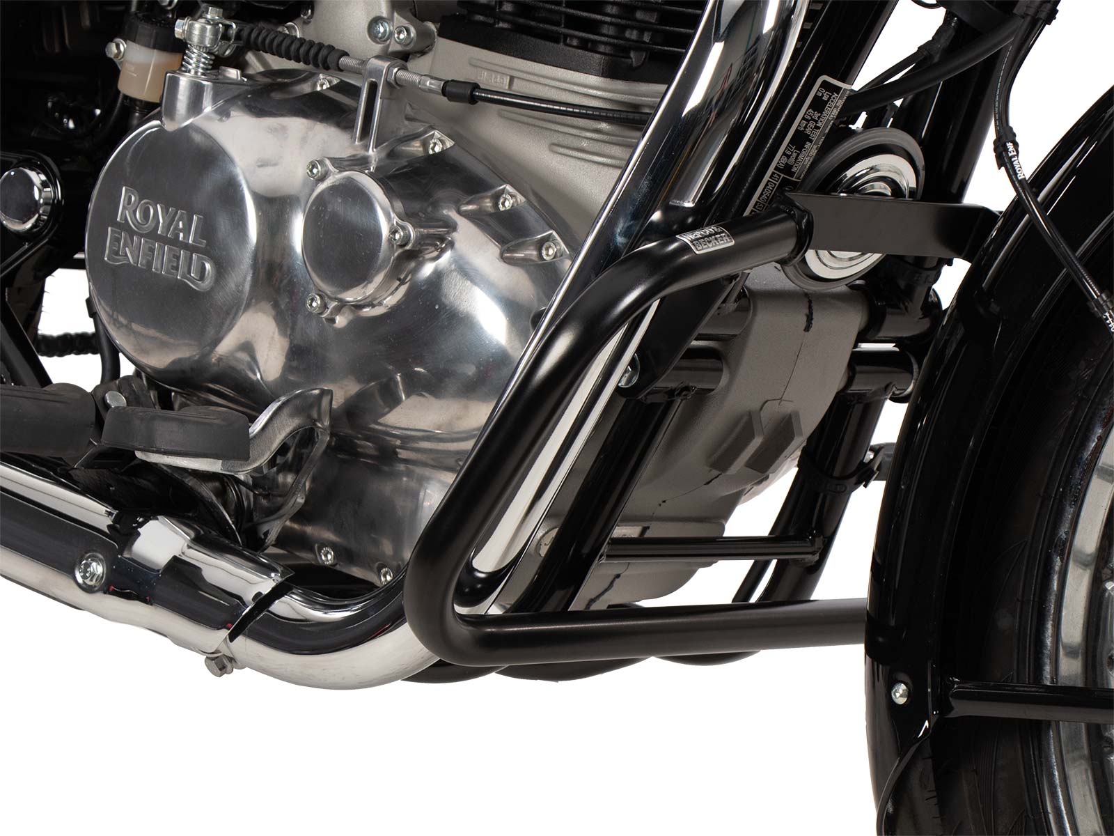 Guardamotor negro para Royal Enfield Bullet 350 (24-) Hepco & Becker
