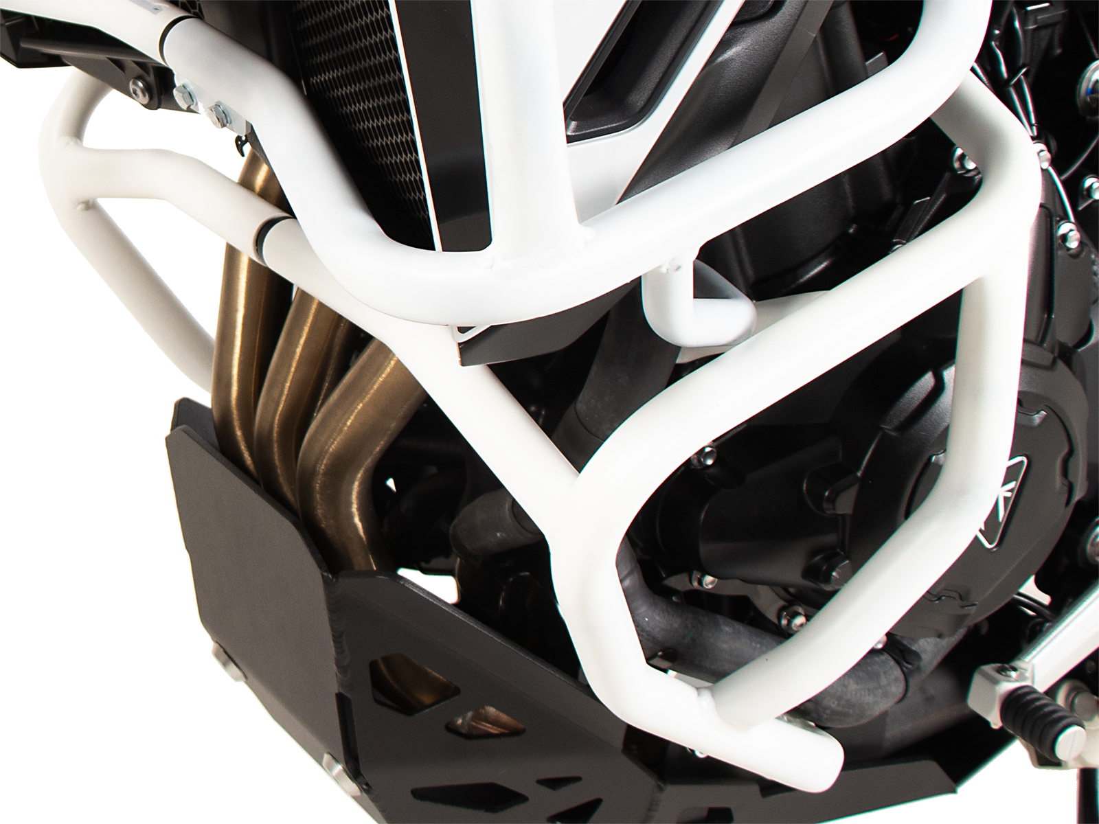 Protector motor blanco para Triumph Tiger 900 Rally Pro (24-) Hepco & Becker